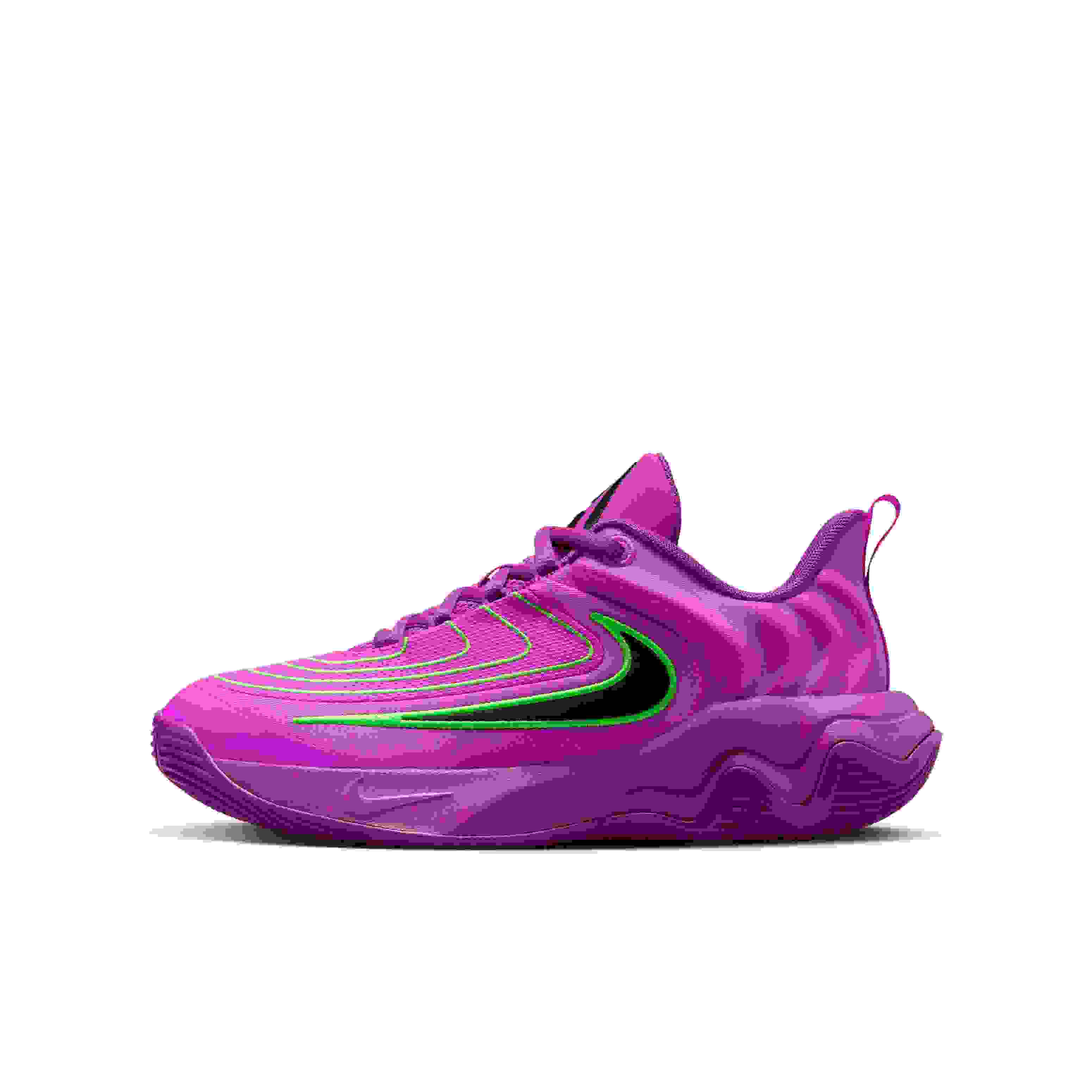 Nike Giannis Immortality 4 Grade School Boys' "Berry/Green Strike/Violet/Black" Basketball Shoe